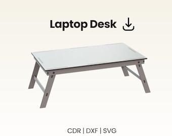 Archivo cortado a láser para bandeja de cama plegable, escritorio para portátil CNC (descarga digital)