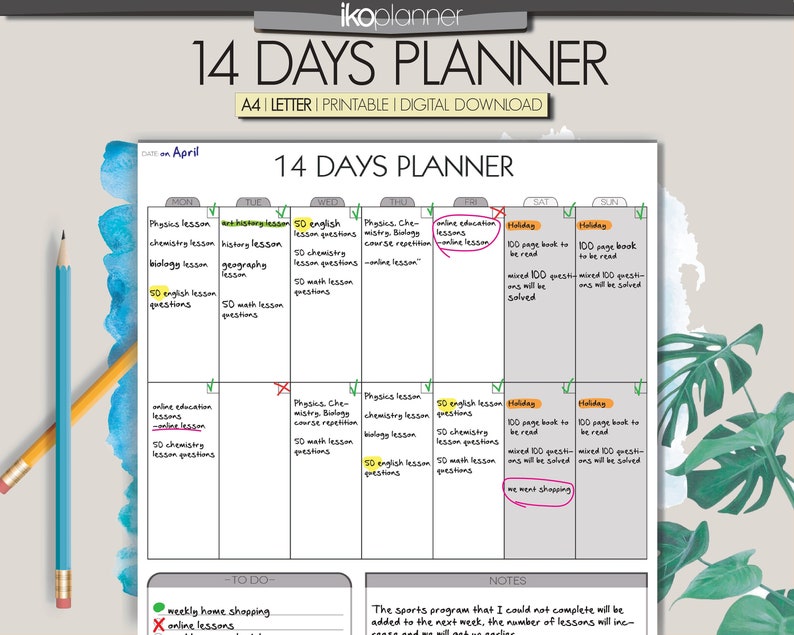 14 Days Planner Two Week Printable - Il 794xN.3857768826 2cwa 