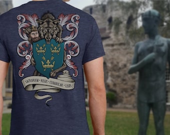 Bury St Edmunds Coat of Arms - Wolf and the King Tshirt