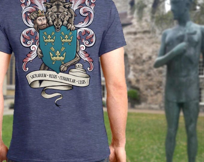 Bury St Edmunds Coat of Arms - Wolf and the King Tshirt
