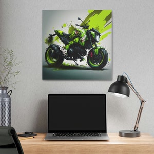Grom Design Honda Grom Design Art Polyester Canvas - Etsy