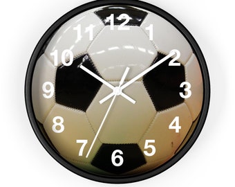 Horloge murale de sport de ballon de football