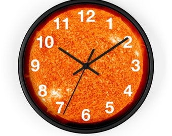 Sun Solar Wall Clock
