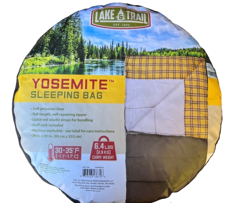 Yosemite Sleeping Bag Etsy