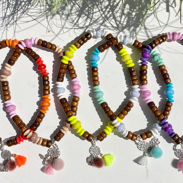 EM-Keramikhalsband/ Schmuckhalsband für Hunde /Zeckenkette / Perlenkette für Hunde / Hundeschmuck / Boho / Hippie / bunt