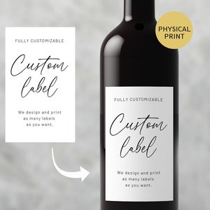 Personalized Wedding Wine Gift Bags - Custom Printed, Elegant