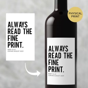 Pregnancy Announcement Grandparent Gift, Pregnancy Announcement Wine Labels, Funny Pregnancy Announcement Wine Labels, Pregnancy Reveal Idea