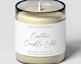 Custom Candle Labels, Valentines day candle, Personalized Candle Label, Create your own label, Custom label, Personalized Gift, Candle Card