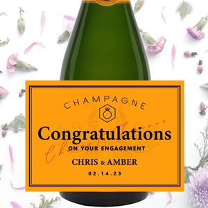 Personalized Champagne Label, Belaire Champagne, Birthday