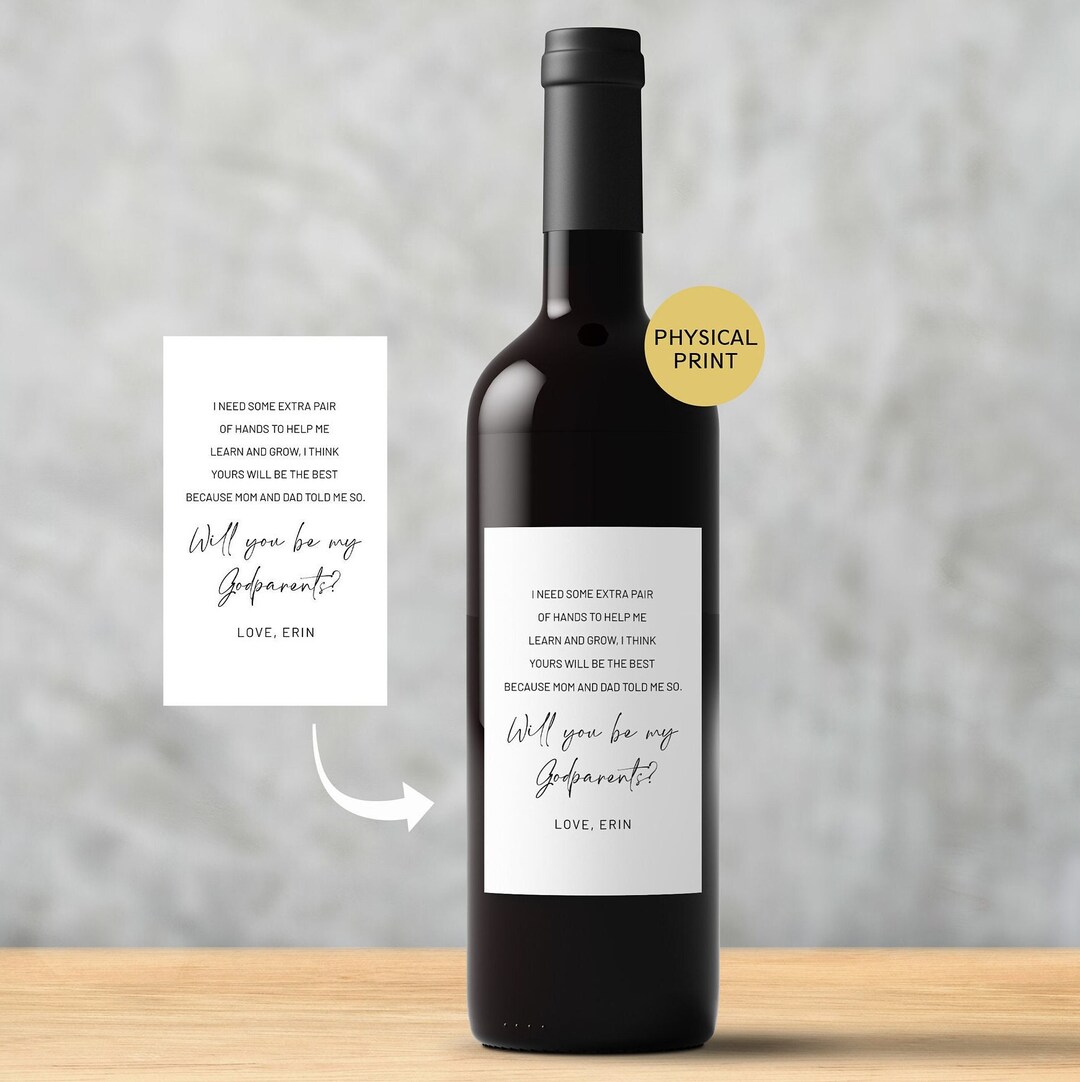 Pairs Well With Becoming Godparents We're Having A Baby Announcement
