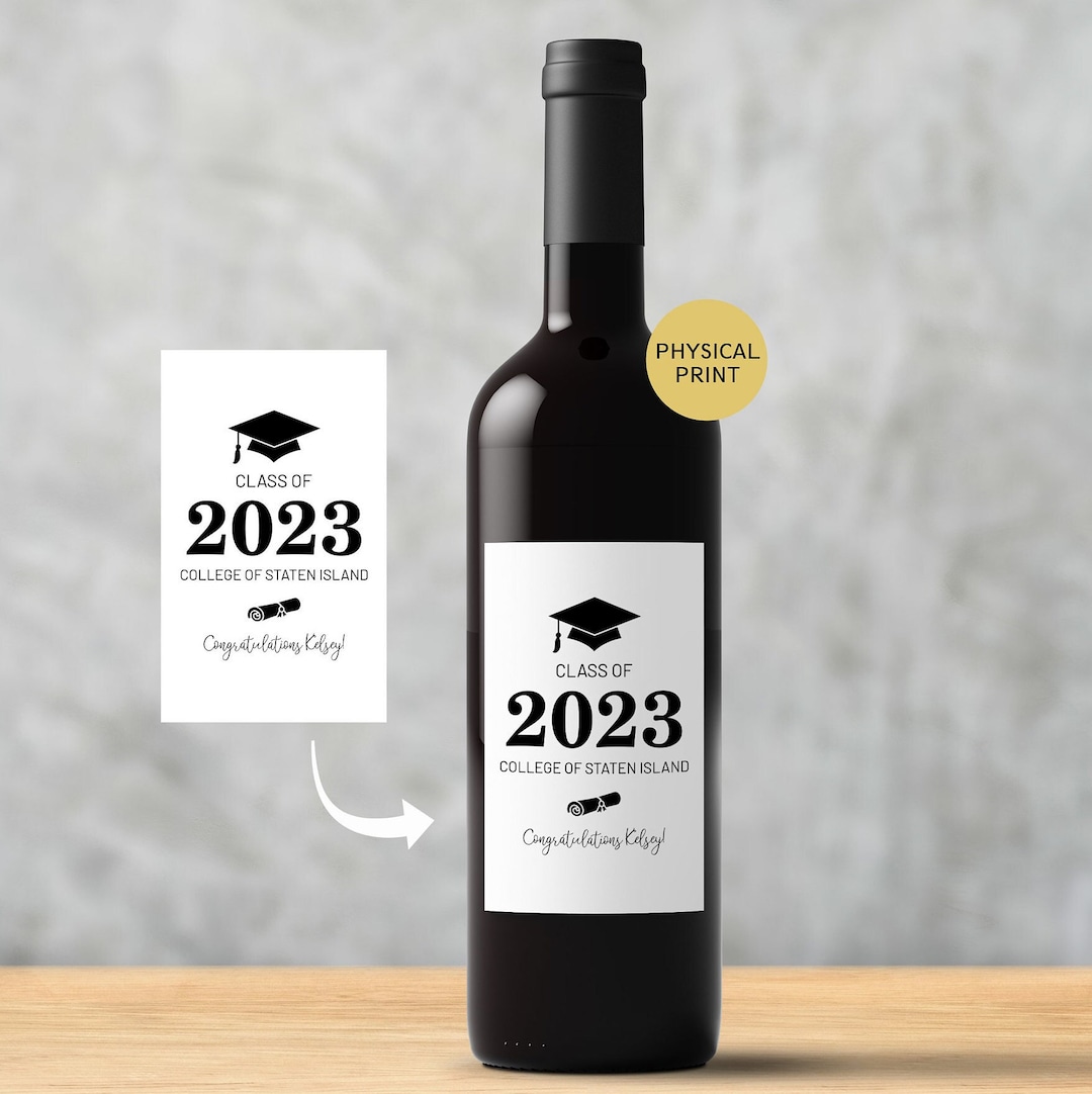 Pairs Well With Graduating, Graduation Gift, Graduation Wine