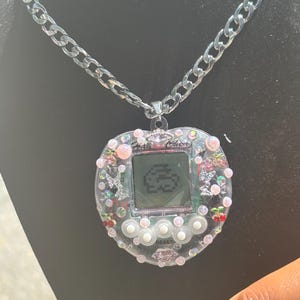 Handheld Y2K Pet Game  Stainless Steel Necklace | Custom Pet Game Necklace