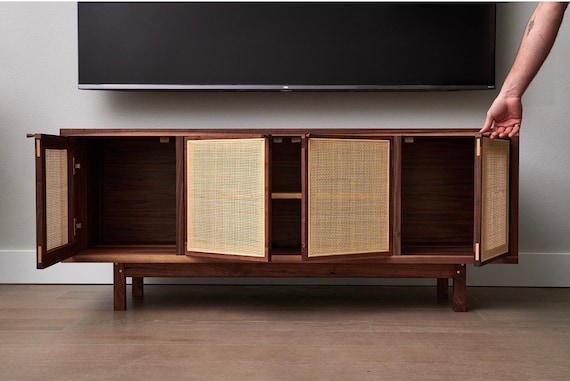 Caned credenza cheap
