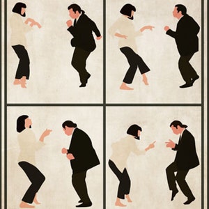 May include: A poster with the text "Life is better when you dance" and four images of a man and woman dancing. The images are in a grid format, with the man and woman in different poses in each image.