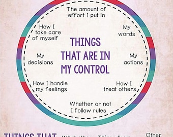 Monasa My Circle Of Control I Will Focus On Poster Home Decor Wall Decor