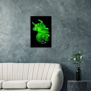 Fragmented Bull - aluminiowa sztuka ścienna