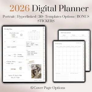 2026 Digital Planner Goodnotes, 2026 Dated Goodnotes Planner, 2026 Digital Planner, Good notes Planner, adhd Digital Planner, IPad Planner