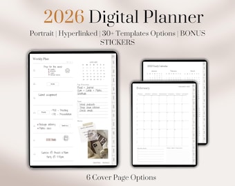 2026 Digital Planner Goodnotes, 2026 Dated Goodnotes Planner, 2026 Digital Planner, Good notes Planner, adhd Digital Planner, IPad Planner