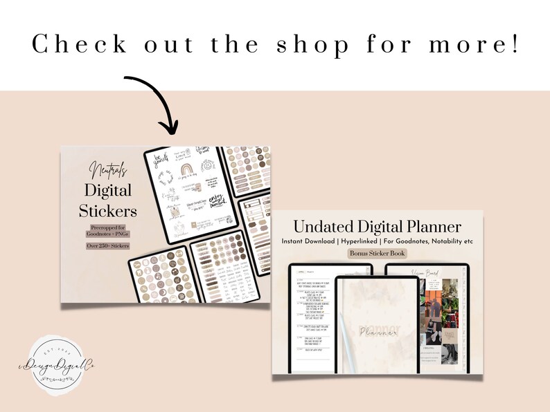 Digital Sticker Pack Good Notes Stickers Digital Sticker Etsy