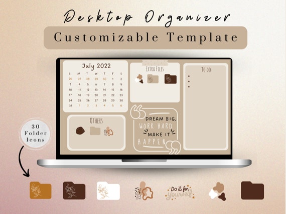 Desktop Wallpaper Computer Wallpaper Desktop Organizer - Etsy