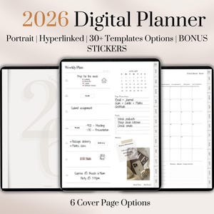 Dated Digital Planner 2026, 2026 Digital Planner, 2026 Digital Planner Goodnotes, Good notes Planner, IPad Digital Planner, Ultimate Planner