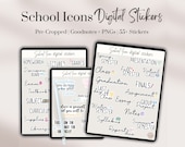 School Planner Stickers | College Planner Digital Stickers | Study Planner Digital Stickers Goodnotes | Goodnotes Student Planner Stickers