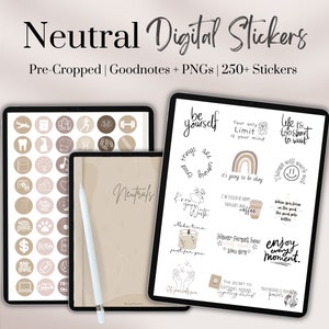 Digital Stickers Goodnotes | Digital Planner Stickers Goodnotes | Digital Sticker Book | Monthly Planner Stickers | Goodnotes Stickers