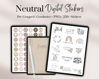 Digital Stickers Goodnotes | Digital Planner Stickers Goodnotes | Digital Sticker Book | Monthly Planner Stickers | Goodnotes Stickers