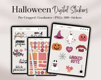 Halloween Digital Stickers, Good notes, Digital Stickers Goodnotes, Halloween Planner Stickers, Holiday Planner Stickers, Goodnotes Stickers