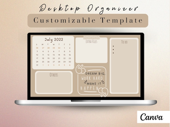 Desktop Wallpaper Computer Wallpaper Desktop Organizer - Etsy
