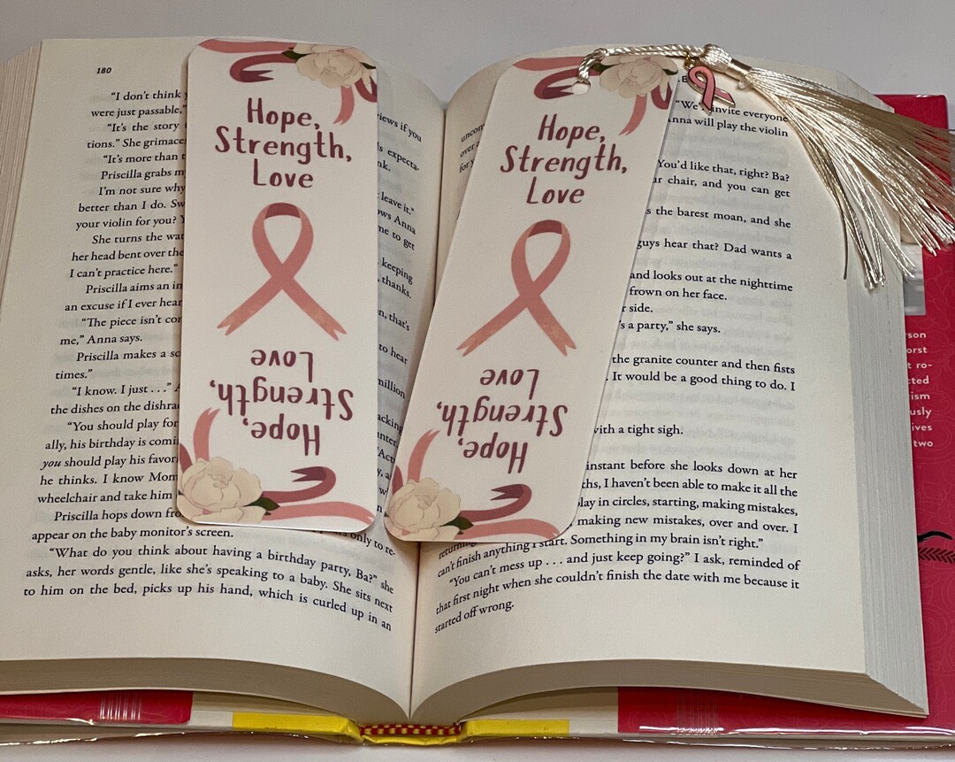 Breast Cancer Awareness Bookmark With or Without Tassel and Charm ...