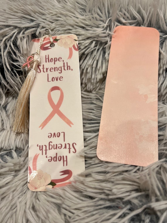 Breast Cancer Awareness Bookmark With or Without Tassel and - Etsy
