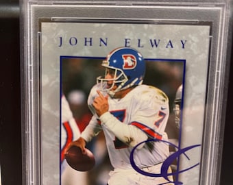 1997 John Elway Dunruss Elite Silver #13 PSA Mint 9