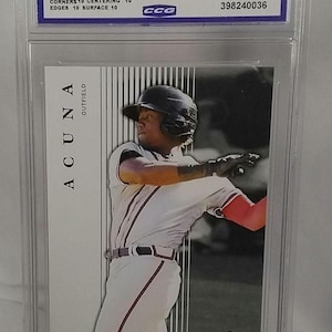 Ronald Acuna 2018 Leaf Premier Rookie #PR22 (Gem Mint 10)