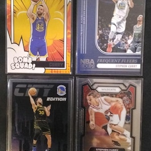 4 Insert Cards Stephen Curry Collection