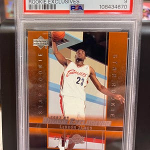 LeBron James 2003 Rookie Exclusive Upper Deck #1 PSA Mint 9