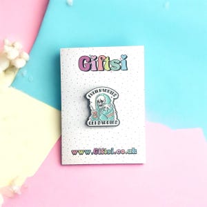 Gothic Badge | Mental Health Pin Badge | Positivity Reminder | Cute Affirmation Gift