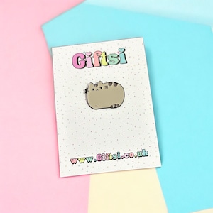 Grumpy Cat Pin Badge | Cute Cat Animal Badge
