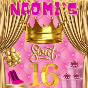 Custom Birthday backdrop, Custom Step and repeat, Prom , Sweet 16 backdrop, Customizable Birthday banner, Graduation Backdrop, Backdrops