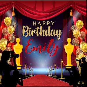Custom Birthday backdrop, Custom Step and repeat, Prom , Sweet 16 backdrop, Customizable Birthday banner, Graduation Backdrop, Backdrops