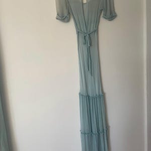 etsy blue dress Summer Dusty Blue Dress