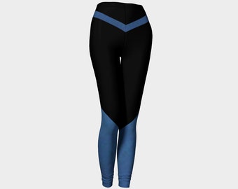 Star Trip, Huckleberry Static, Leggings,Yoga Pants, Cosplay,Sci Fi,Star,Starship, Commander,Science Fiction,Fantasy,Blue, Workout,Bike,Trek