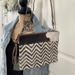 Myra Bag Crossbody Leather Cowhide Myra Grandiose Purse