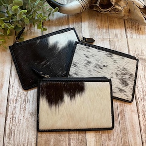 Cartera para tarjetas de crédito Cartera con pelo sobre piel Oaken