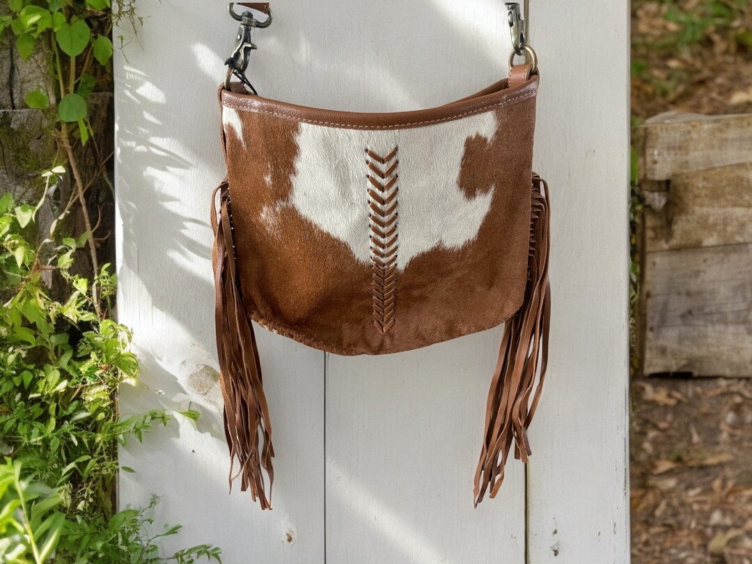 Myra Cowhide & Leather Western Fringe Purse main image 0
