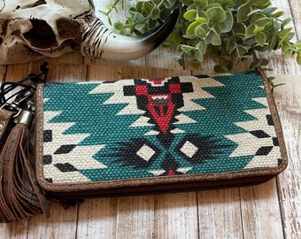 Southwest Tribe Pattern Western Clutch Wallet Myra