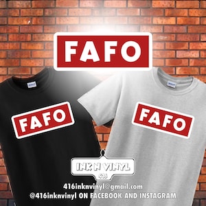 FAFO bar graphic t-shirt