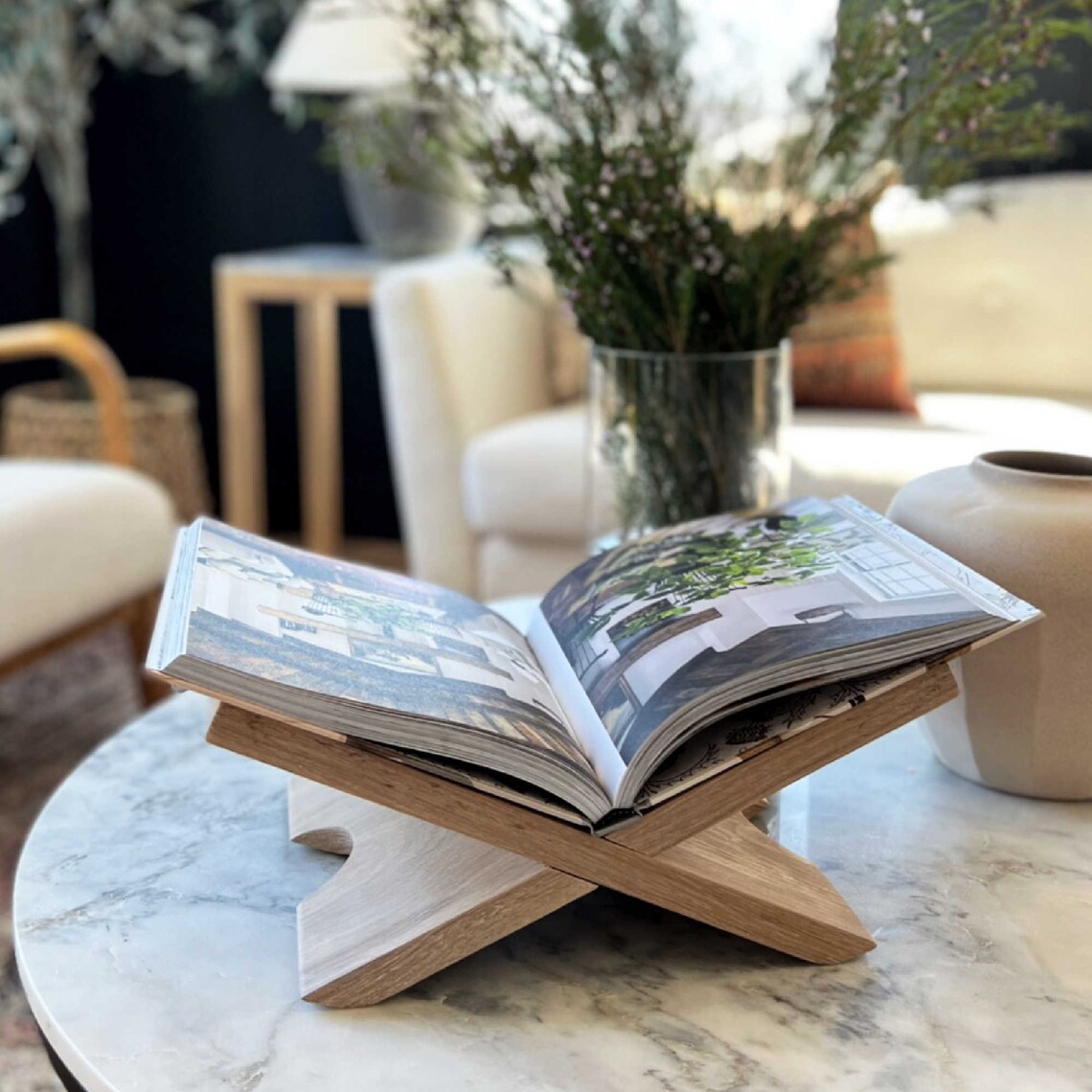 Wood Book Display Plans Wooden Book Stand Plans Studio Etsy