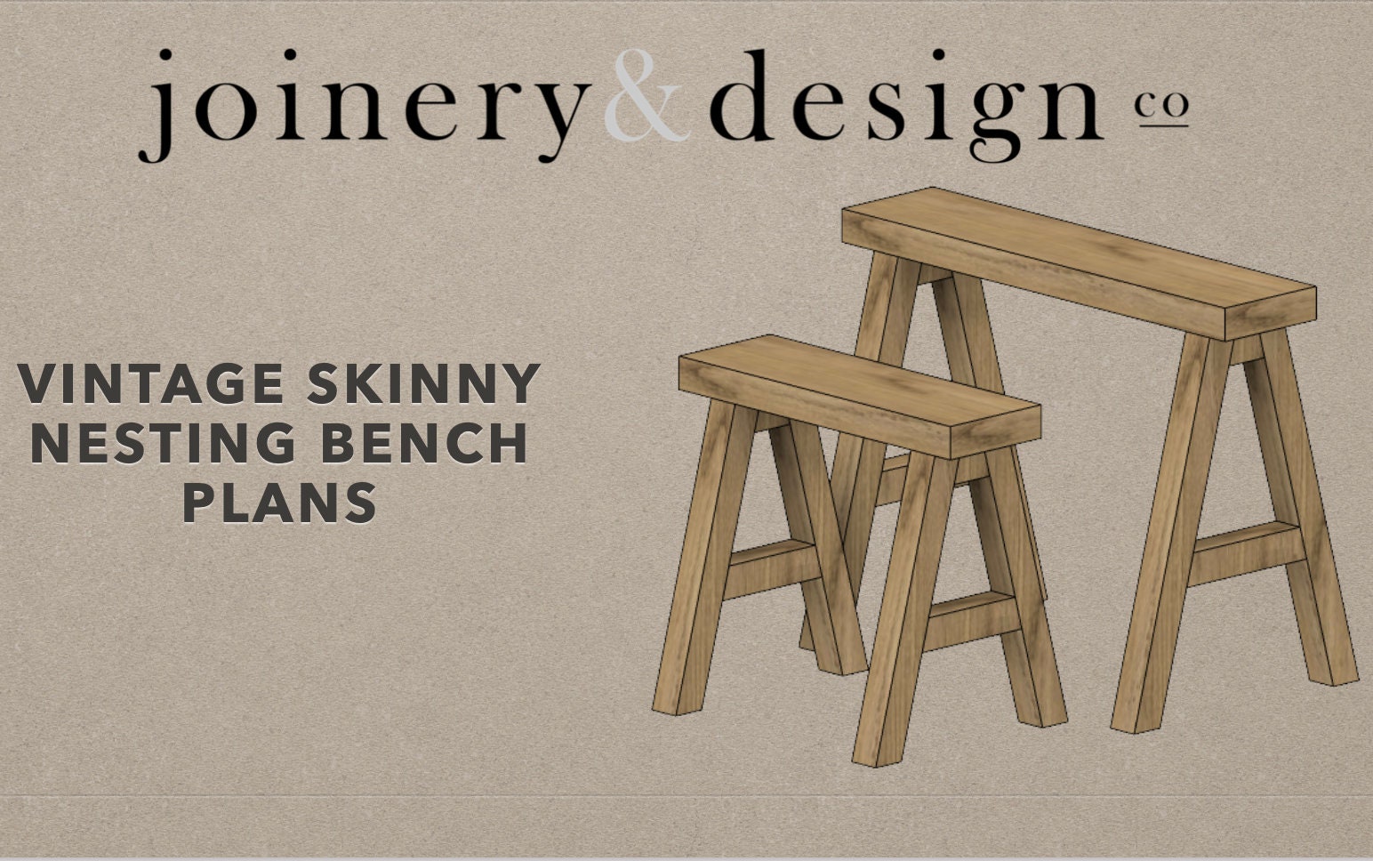 Vintage Skinny Bench Plans Rustic Wood Nesting Stool Etsy