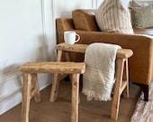 Vintage Skinny Bench Plans Rustic Wood Nesting Stool Vintage Nesting Table Plans Blueprints DIY Stool Plans Plant Stands